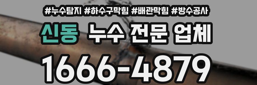 신동 누수 전문 업체