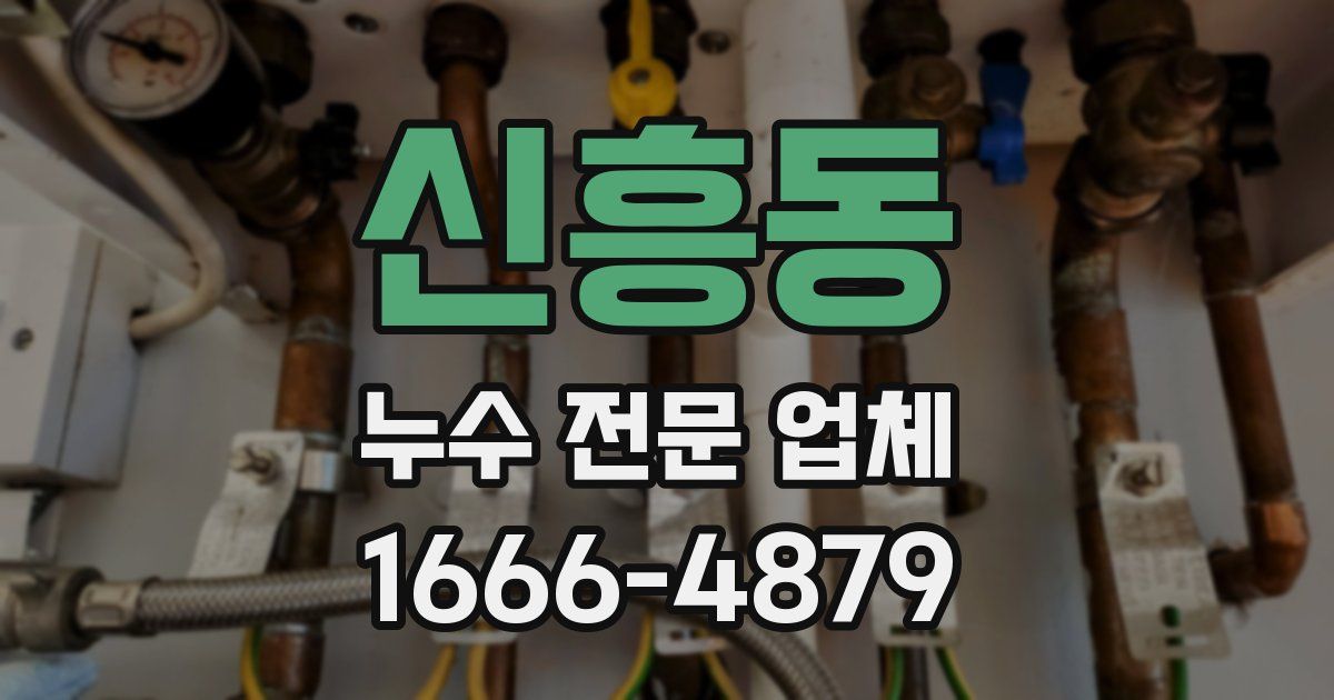 신흥동 누수 전문 업체