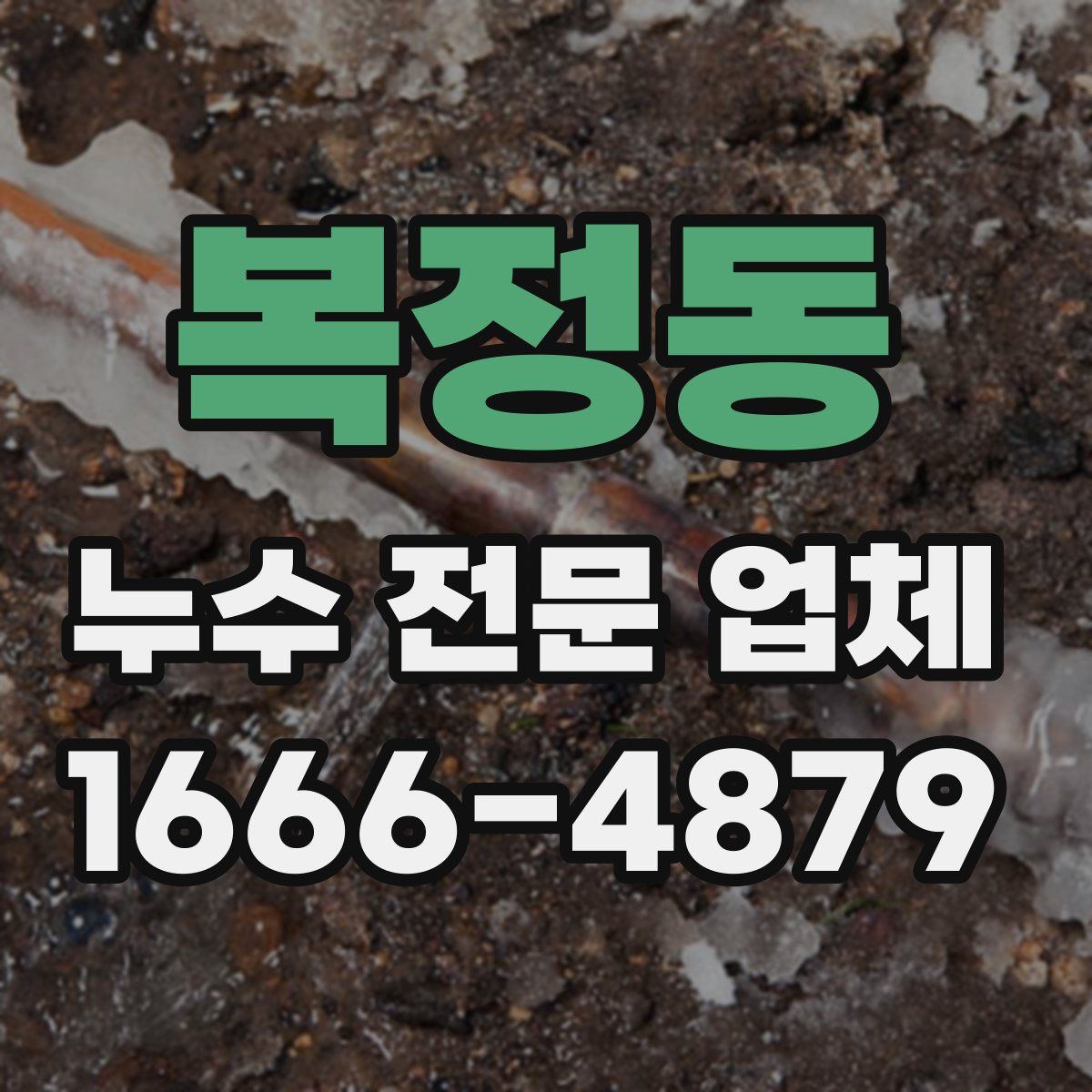 복정동 누수 전문 업체