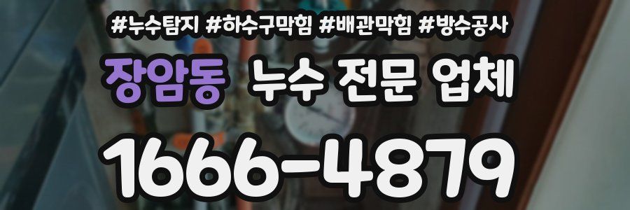 장암동 누수 전문 업체