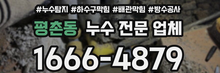 평촌동 누수 전문 업체