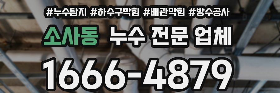 소사동 누수 전문 업체