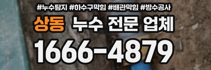 상동 누수 전문 업체