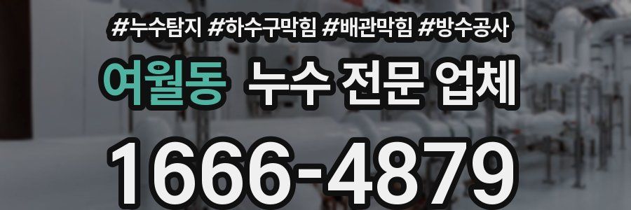 여월동 누수 전문 업체