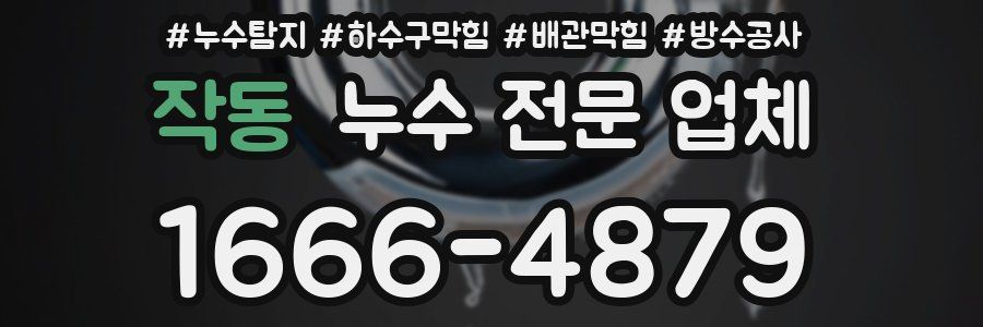 작동 누수 전문 업체