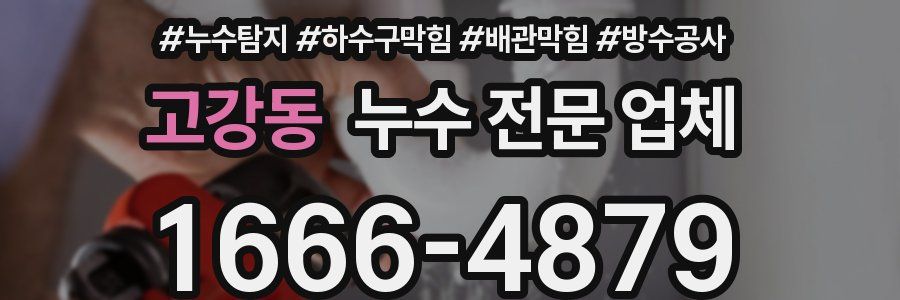 고강동 누수 전문 업체