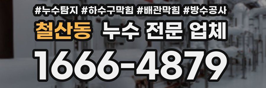 철산동 누수 전문 업체
