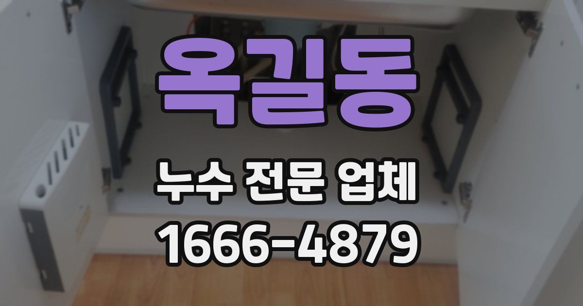 옥길동 누수 전문 업체