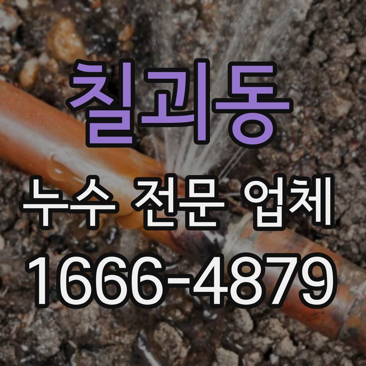 칠괴동 누수 전문 업체