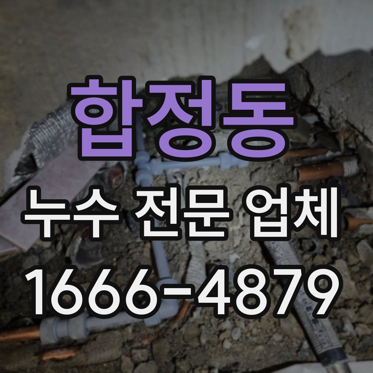 합정동 누수 전문 업체