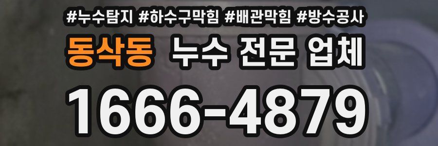 동삭동 누수 전문 업체