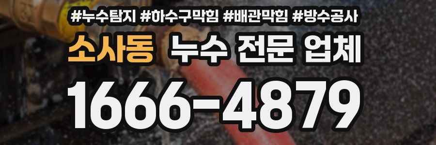 소사동 누수 전문 업체