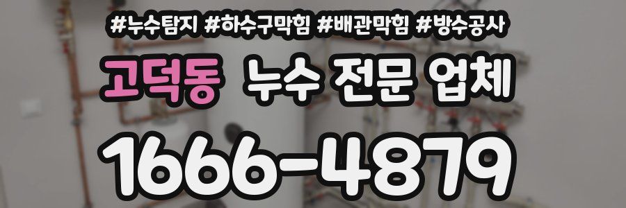 고덕동 누수 전문 업체