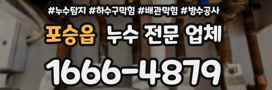 포승읍 누수 전문 업체