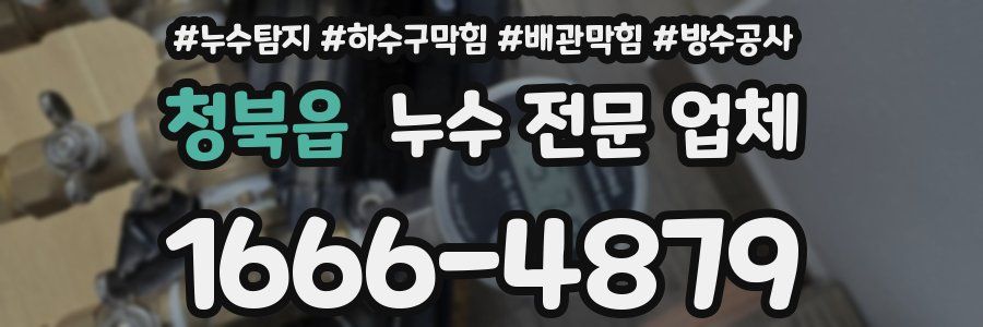 청북읍 누수 전문 업체