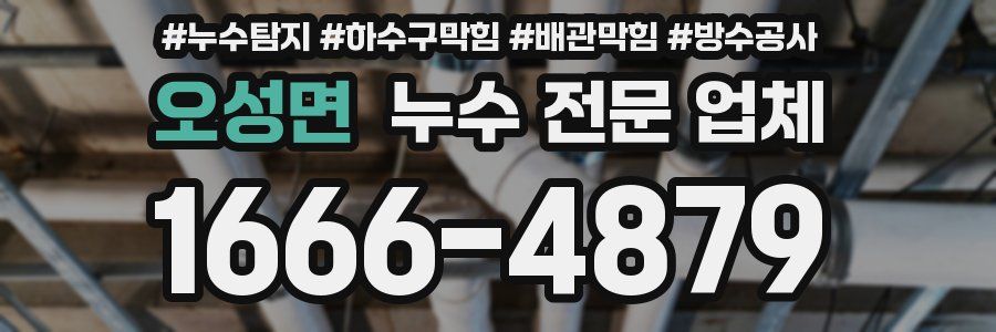 오성면 누수 전문 업체