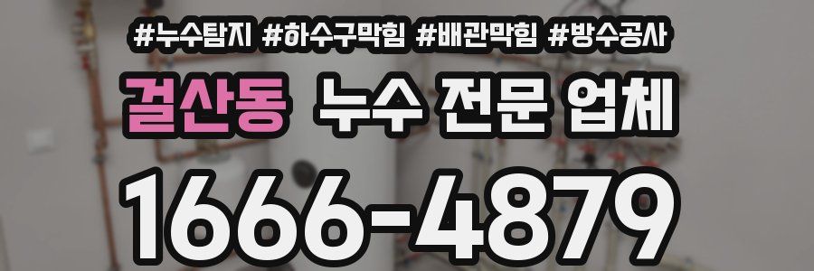 걸산동 누수 전문 업체