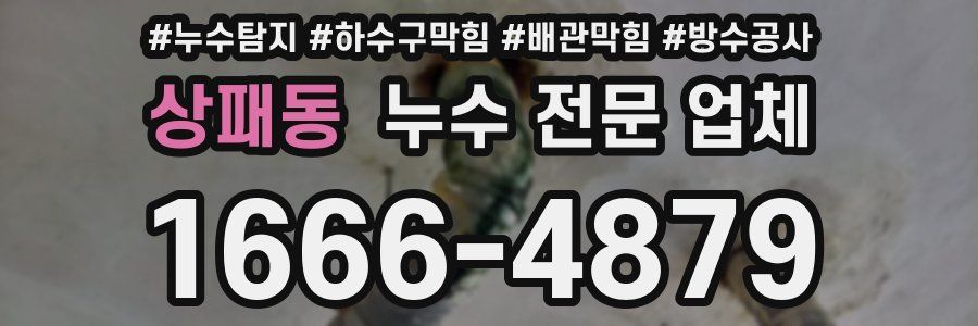 상패동 누수 전문 업체