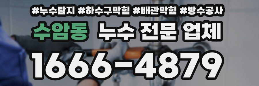 수암동 누수 전문 업체