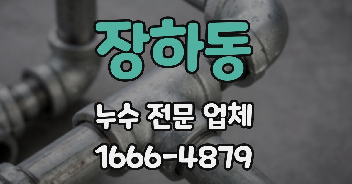 장하동 누수 전문 업체