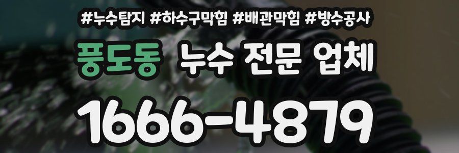 풍도동 누수 전문 업체