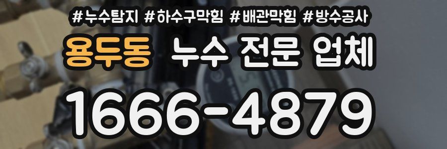 용두동 누수 전문 업체