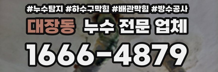 대장동 누수 전문 업체