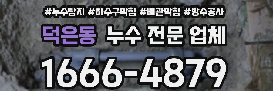 덕은동 누수 전문 업체