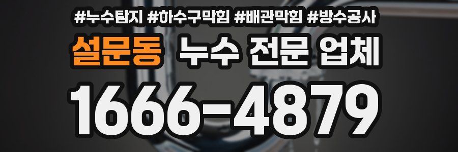설문동 누수 전문 업체