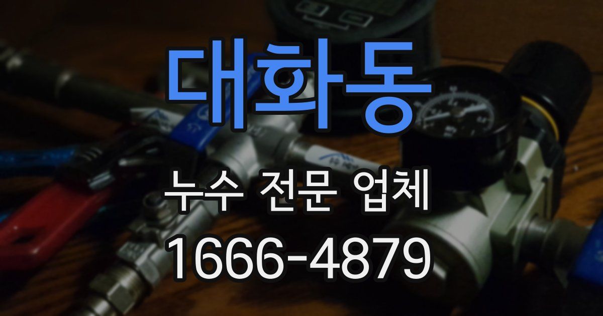 대화동 누수 전문 업체