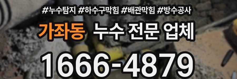 가좌동 누수 전문 업체