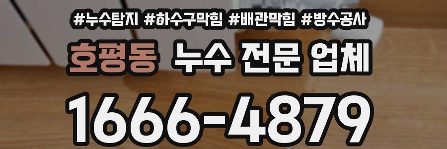 호평동 누수 전문 업체