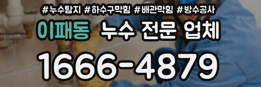 이패동 누수 전문 업체