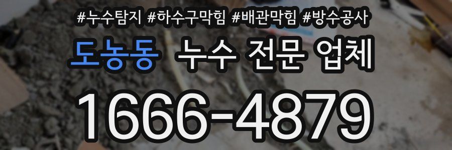 도농동 누수 전문 업체