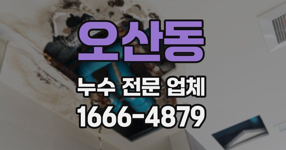 오산동 누수 전문 업체