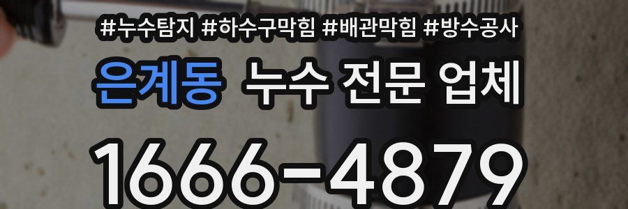 은계동 누수 전문 업체