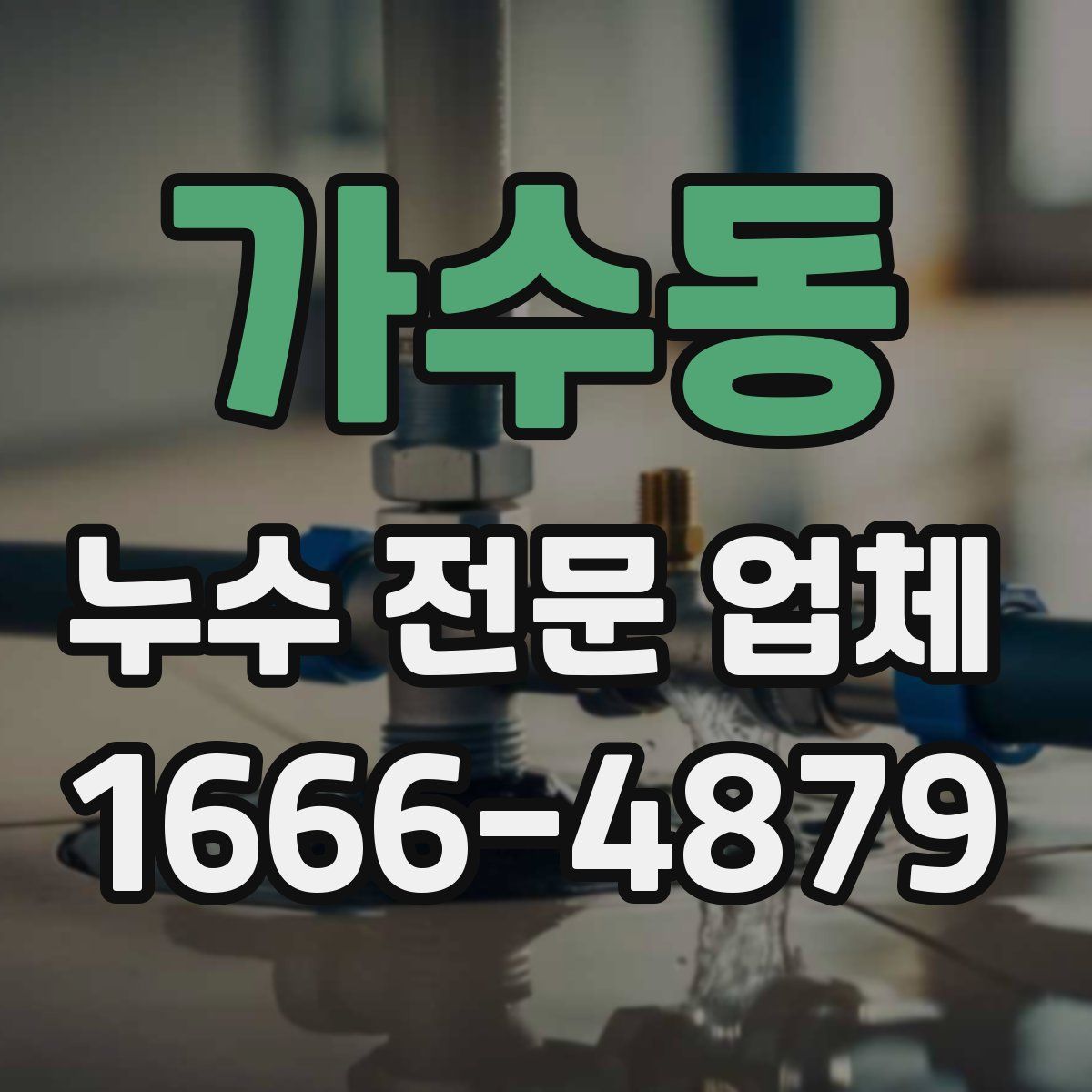 가수동 누수 전문 업체