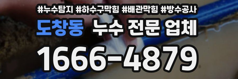 도창동 누수 전문 업체