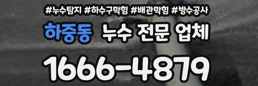하중동 누수 전문 업체