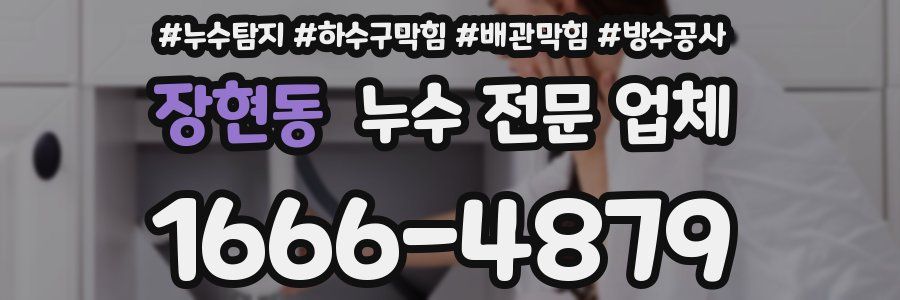 장현동 누수 전문 업체