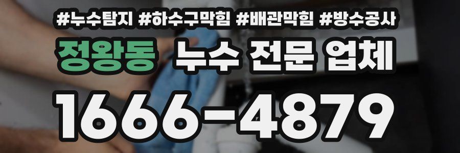 정왕동 누수 전문 업체