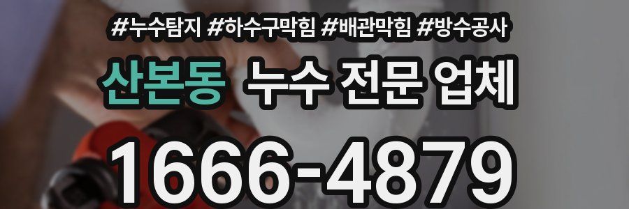 산본동 누수 전문 업체