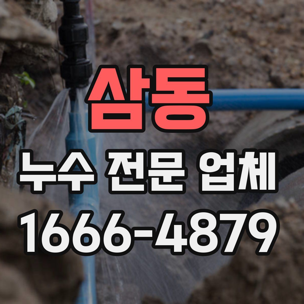 삼동 누수 전문 업체