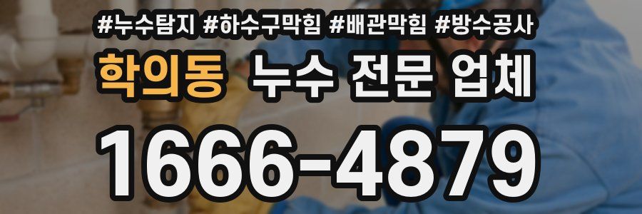 학의동 누수 전문 업체