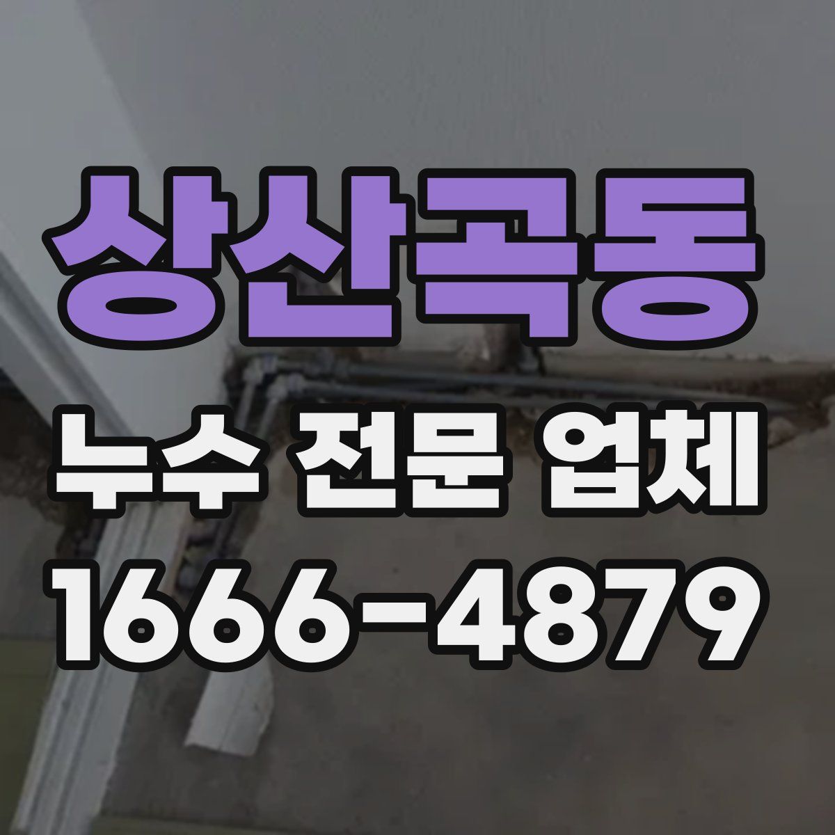 상산곡동 누수 전문 업체