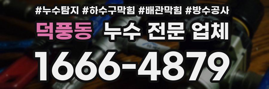 덕풍동 누수 전문 업체