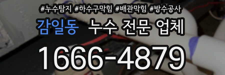 감일동 누수 전문 업체