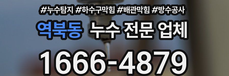 역북동 누수 전문 업체