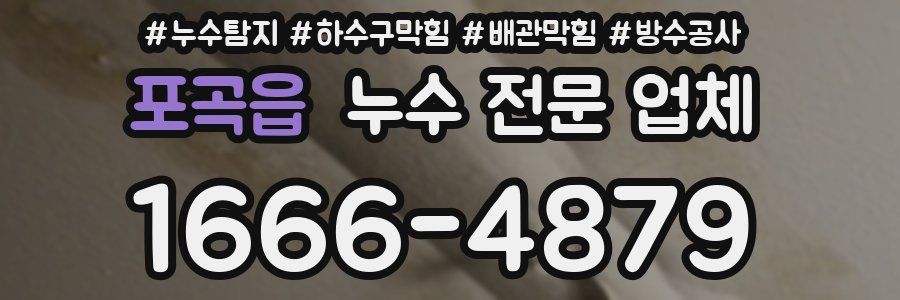 포곡읍 누수 전문 업체