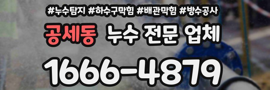 공세동 누수 전문 업체